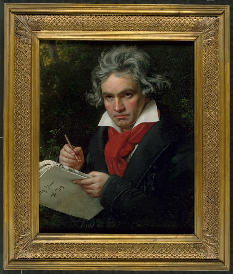 Porträt Ludwig van Beethoven: - Joseph Karl Stieler (1820).