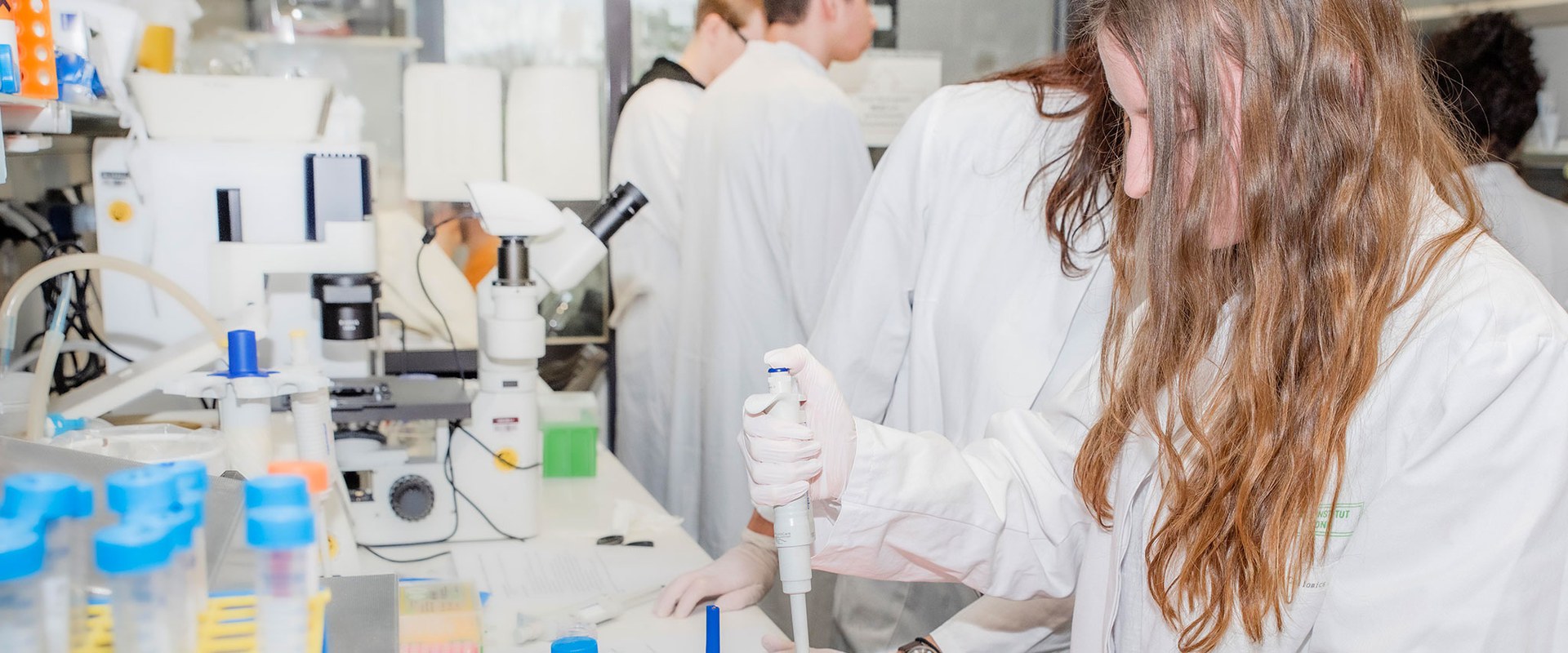 Der UniStem Day bietet Schülerinnen und Schülern der Oberstufe die Gelegenheit, in praktische Inhalte der Stammzellforschung am UKB hinein zu schnuppern.