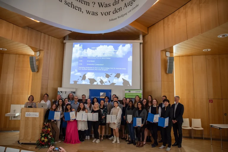 Gemeinsame Graduiertenfeier der Master Medical Immunosciences and Infection, Master Immunobiology und Master Biochemistry