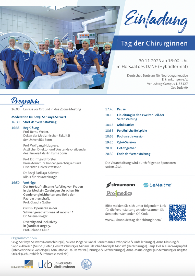 Programm Tag der Chirurginnen