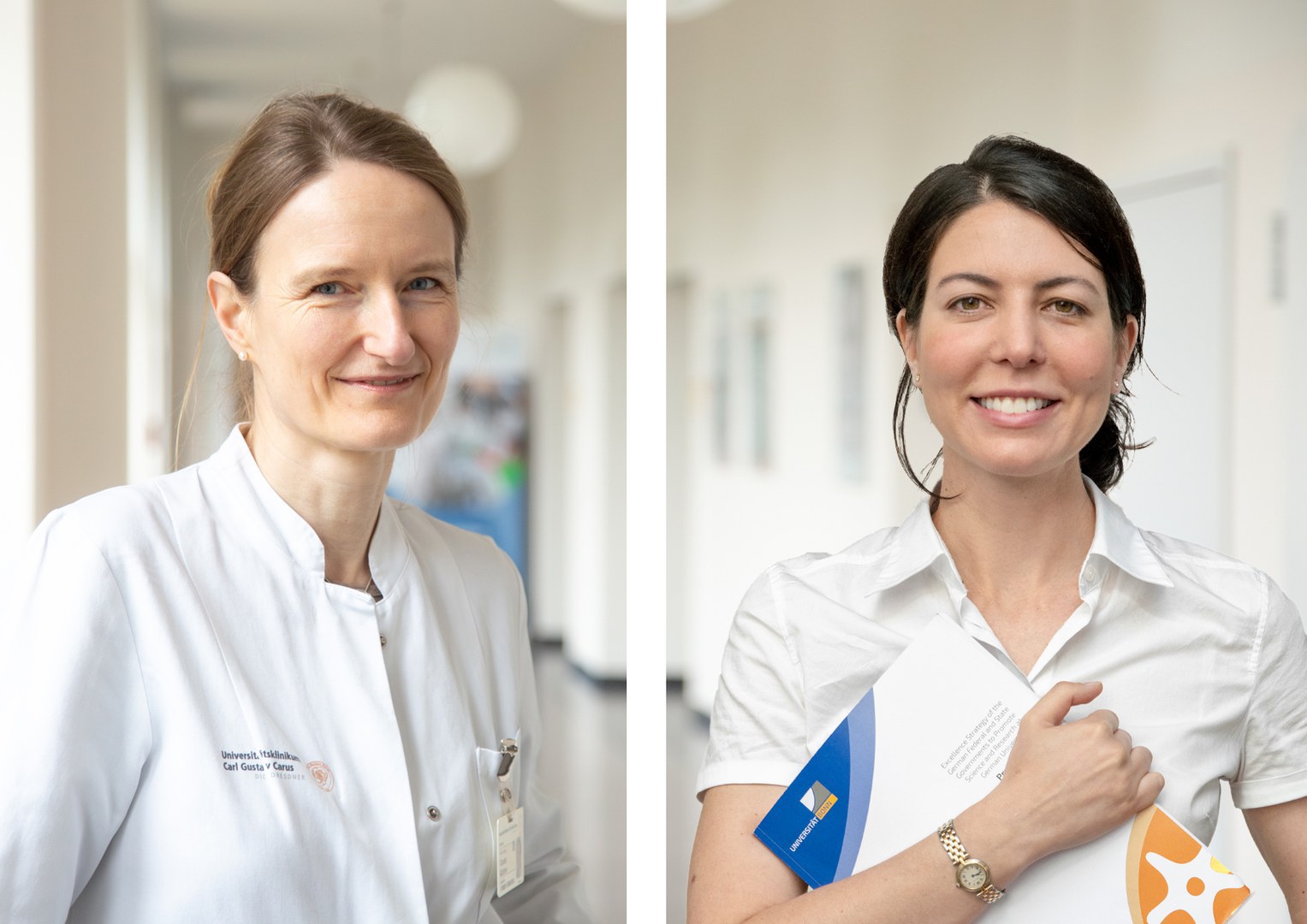 Together, Prof. Claudia Günther (left) from Dresden and Prof. Eva Bartok (right) from Bonn - are investigating the connection between myotonic dystrophy and autoimmune diseases.