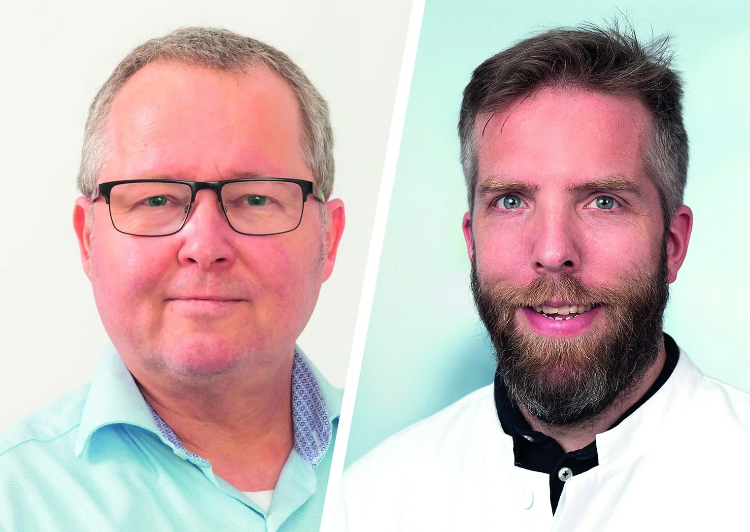 Research on Lynch syndrome: - (from left) Priv.-Doz. Dr. Christoph Engel and Dr. Robert Hüneburg investigate risk factors for metachronous colorectal cancer.