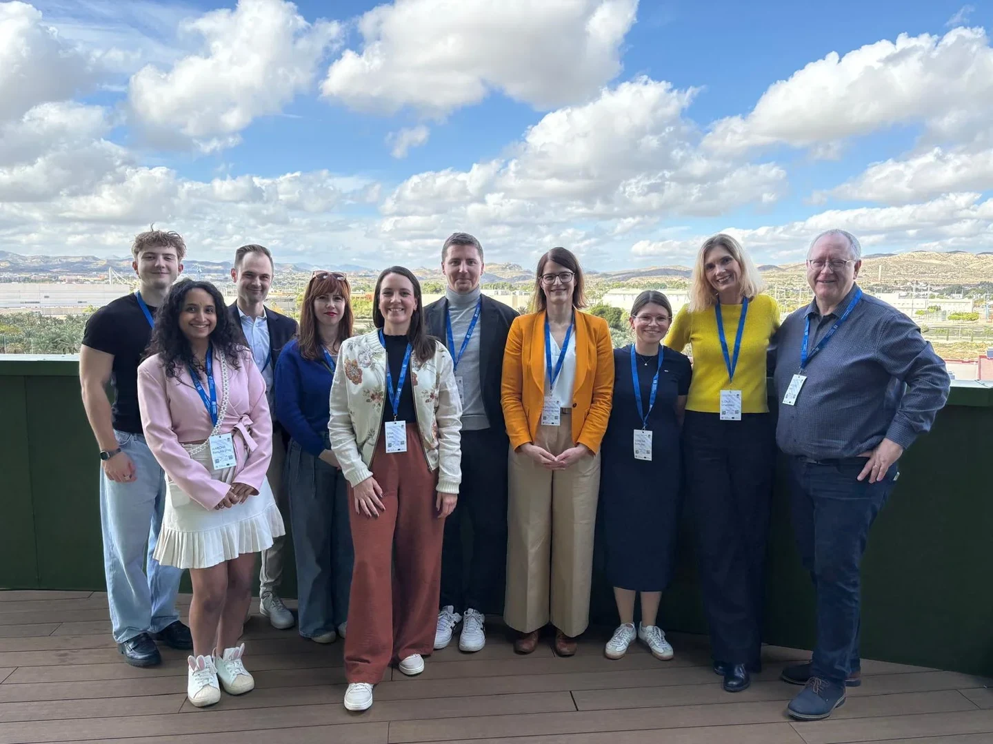 Rector Prof. Dr. Dr. h. c. Michael Hoch (right), Prof. Dr. Ilona Grunwald Kadow (2nd from right), - Vice-Rector for Research and Career Development and Dr. Katharina Fuchs-Bodde (4th from right), Head of International Affairs, were in Spain with other colleagues and students from Bonn.