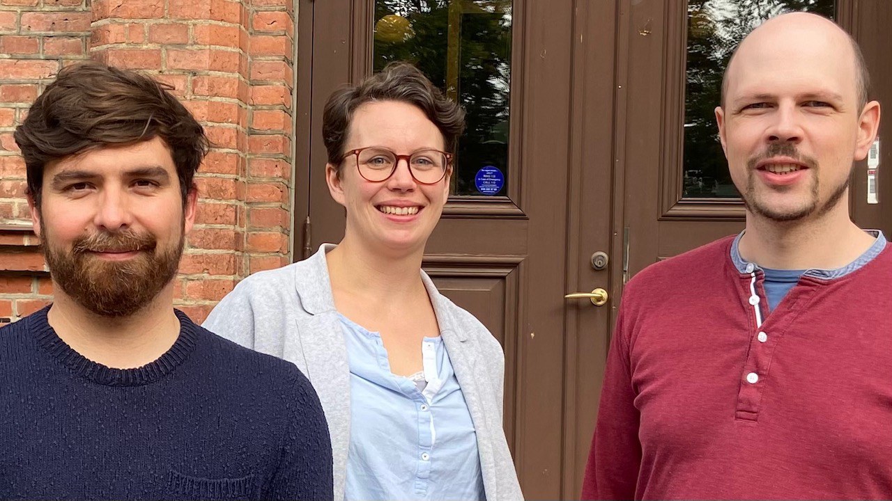 Team of "Tiller – an AI-assisted platform for research infrastructures and their user communities" - Kristofer R. Soederstroem, Dr. Katharina C. Cramer, Nicolas V. Rueffin (from left to right)