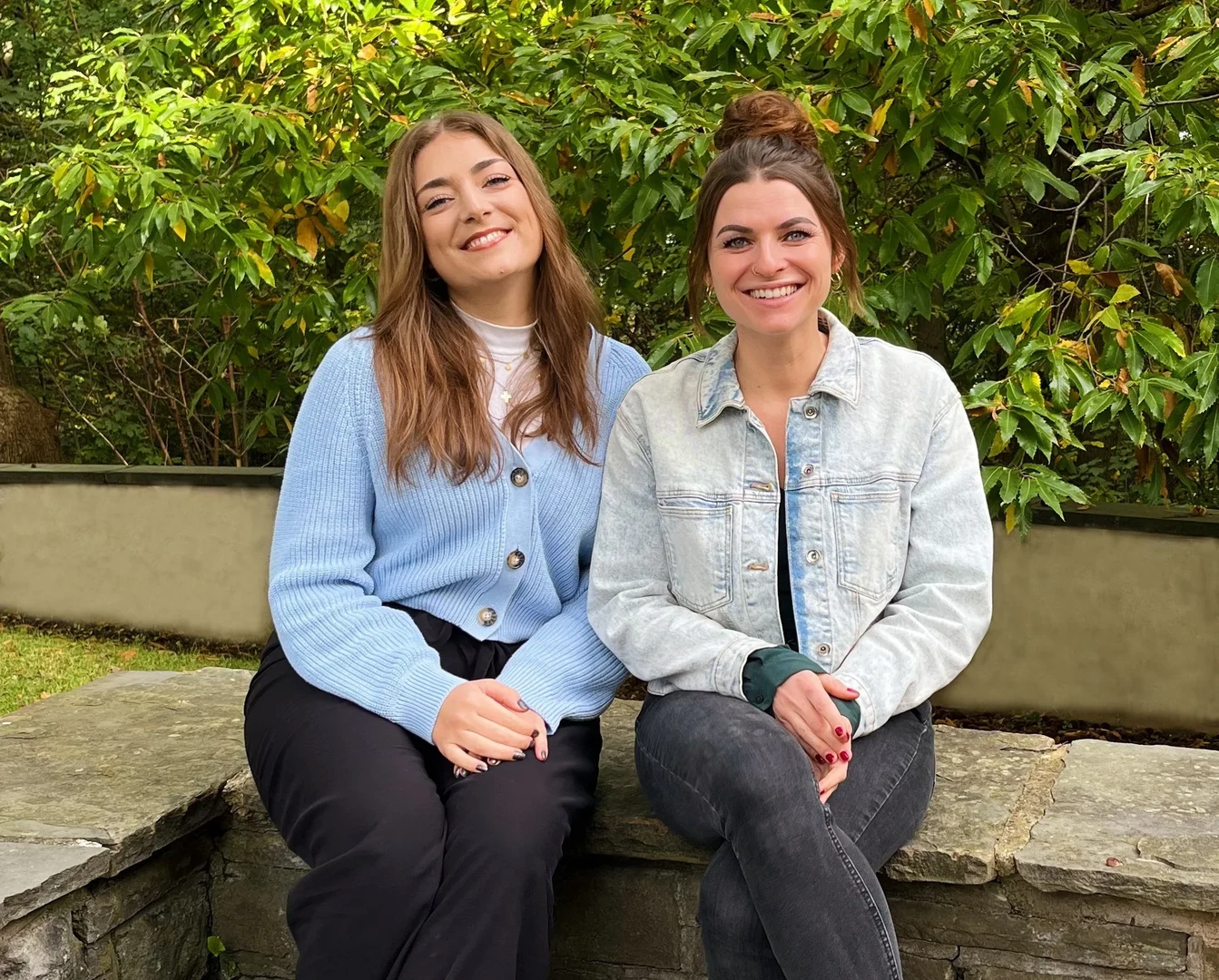 The Sustainability Team of the Medical Dean's Office. From left: Elena Hachem, Christina Böhm.